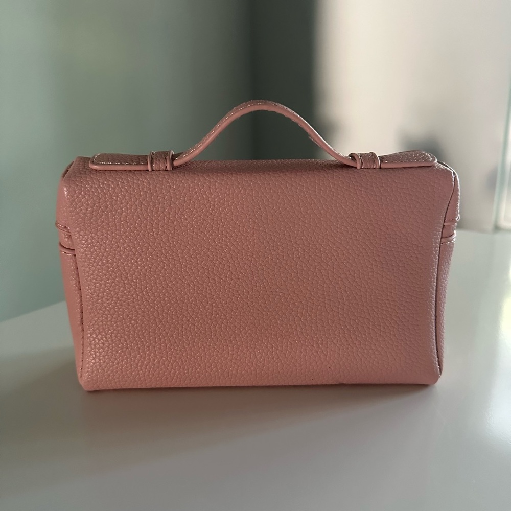 Women’s Pink Leather Top-Handle Tote/crossbody Bag - Picture 6 of 8